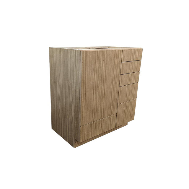 36" Rift White Oak Veneer Bathroom Vanity