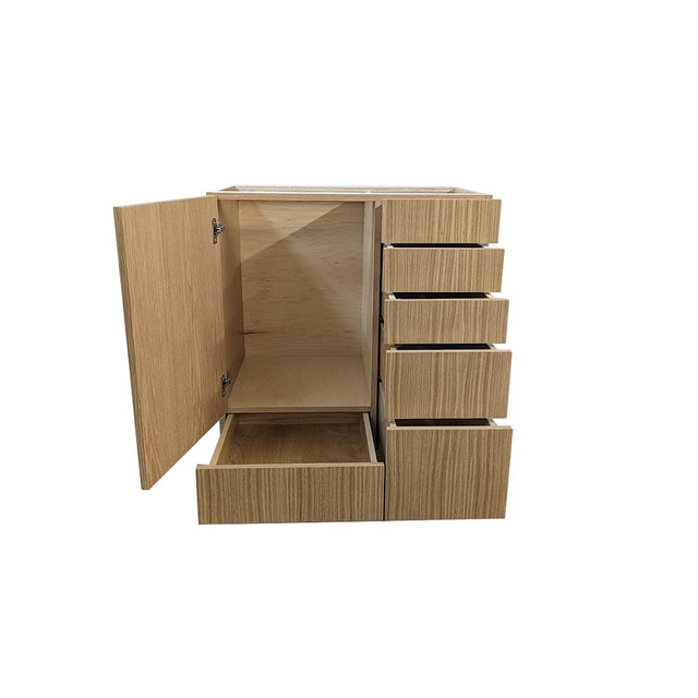 36" Rift White Oak Veneer Bathroom Vanity