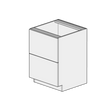 White cabinet with a glass front on a white background