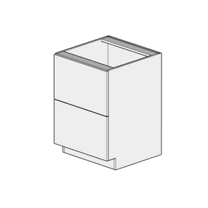 White cabinet with a glass front on a white background