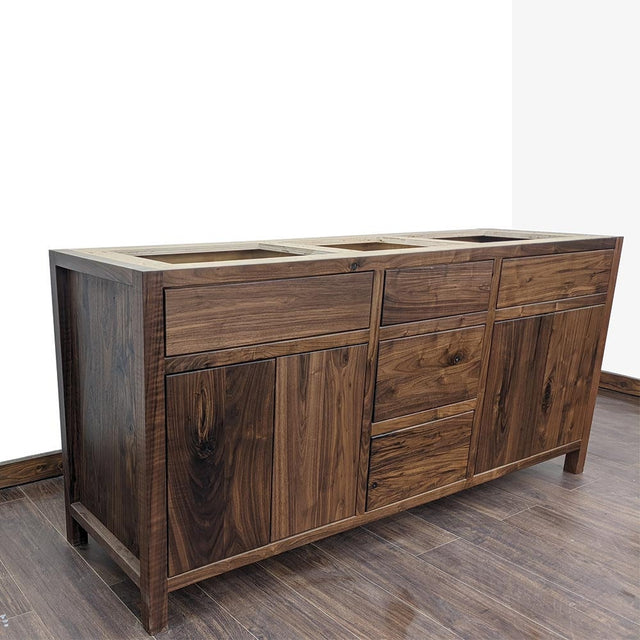 48" Rustic Walnut Bathroom Vanity