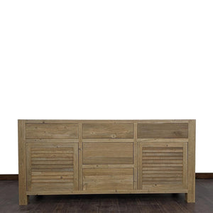 48" Brown Reclaimed Louverman Bathroom Vanity