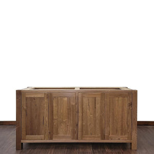 60" Rustic Walnut Shaker Bathroom Vanity