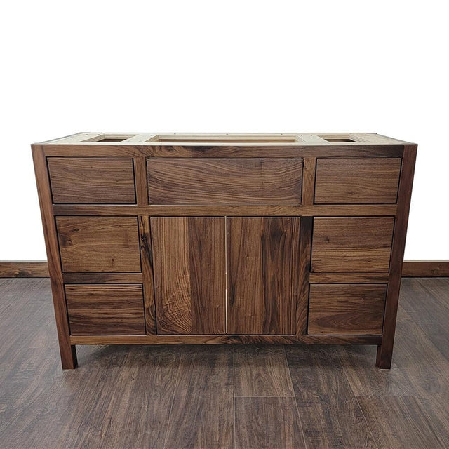 72" Rustic Walnut Bathroom Vanity