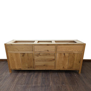 60" Rustic White Oak Bathroom Vanity