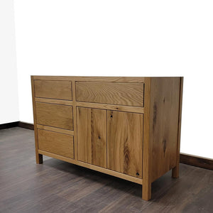 60" Rustic White Oak Bathroom Vanity