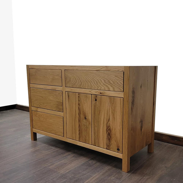 72" Rustic White Oak Bathroom Vanity