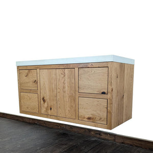 48" Rustic Cherry Floating Vanity