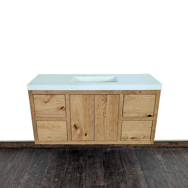 48" Rustic Cherry Floating Vanity